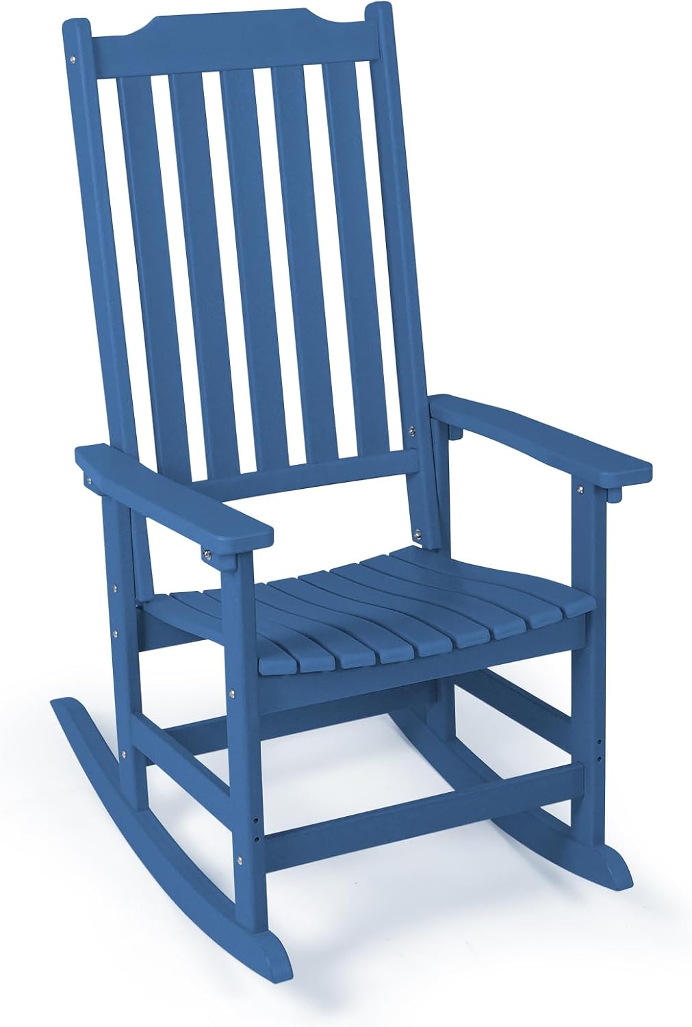 Outdoor Rocking Chair, Oversized All Weather High Back Porch Rocker, Patio Rockers for Outside