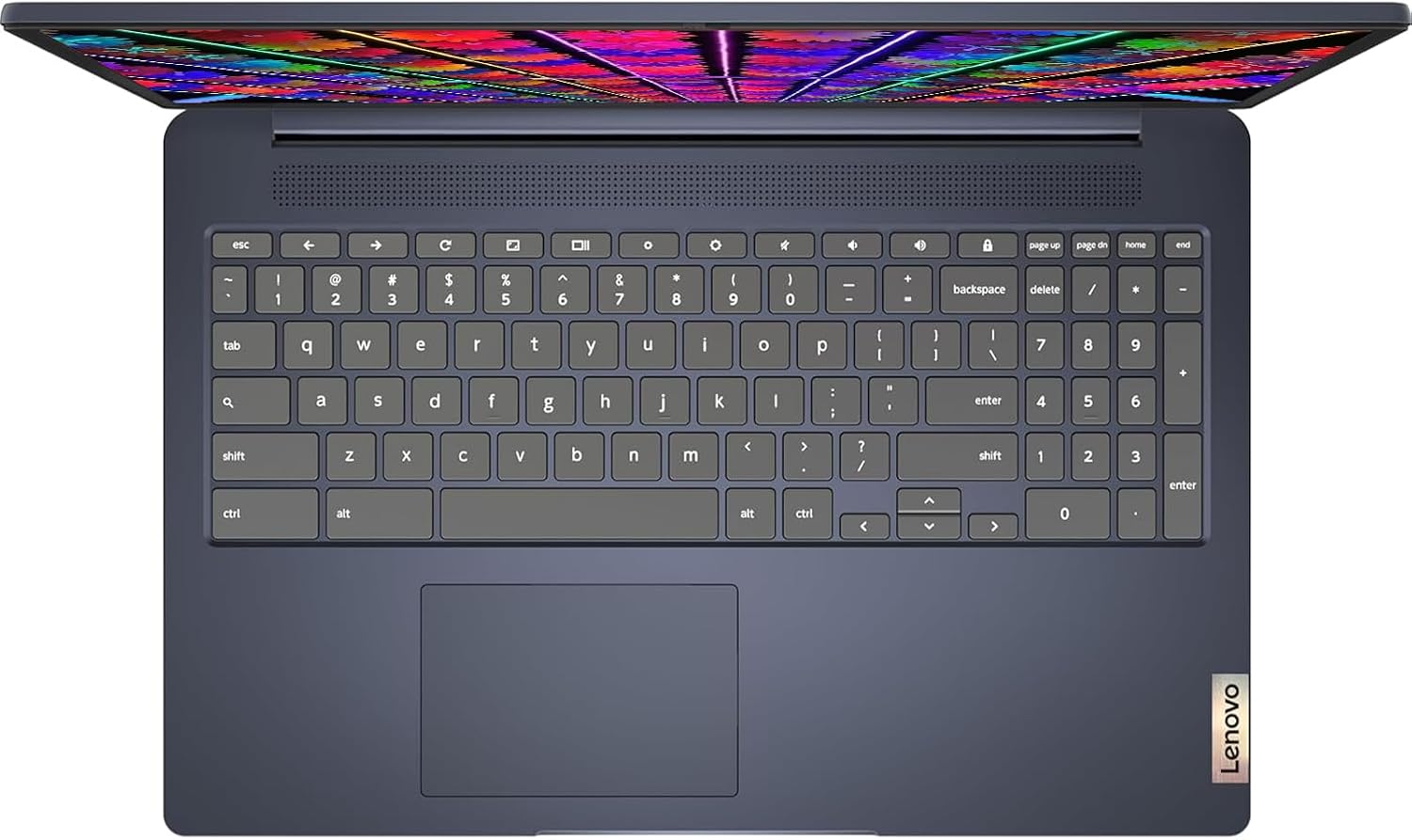 Lenovo Chromebook 15.6'FHD Laptop, Intel Dual Core N4500, 8GB RAM, 128GB Storage (64GB eMMC+64GB SD Card), Business & Students Laptop, Anti-Glare, HDMI, USB, Webcam, WiFi 6, Bluetooth, Chrome OS, Blue