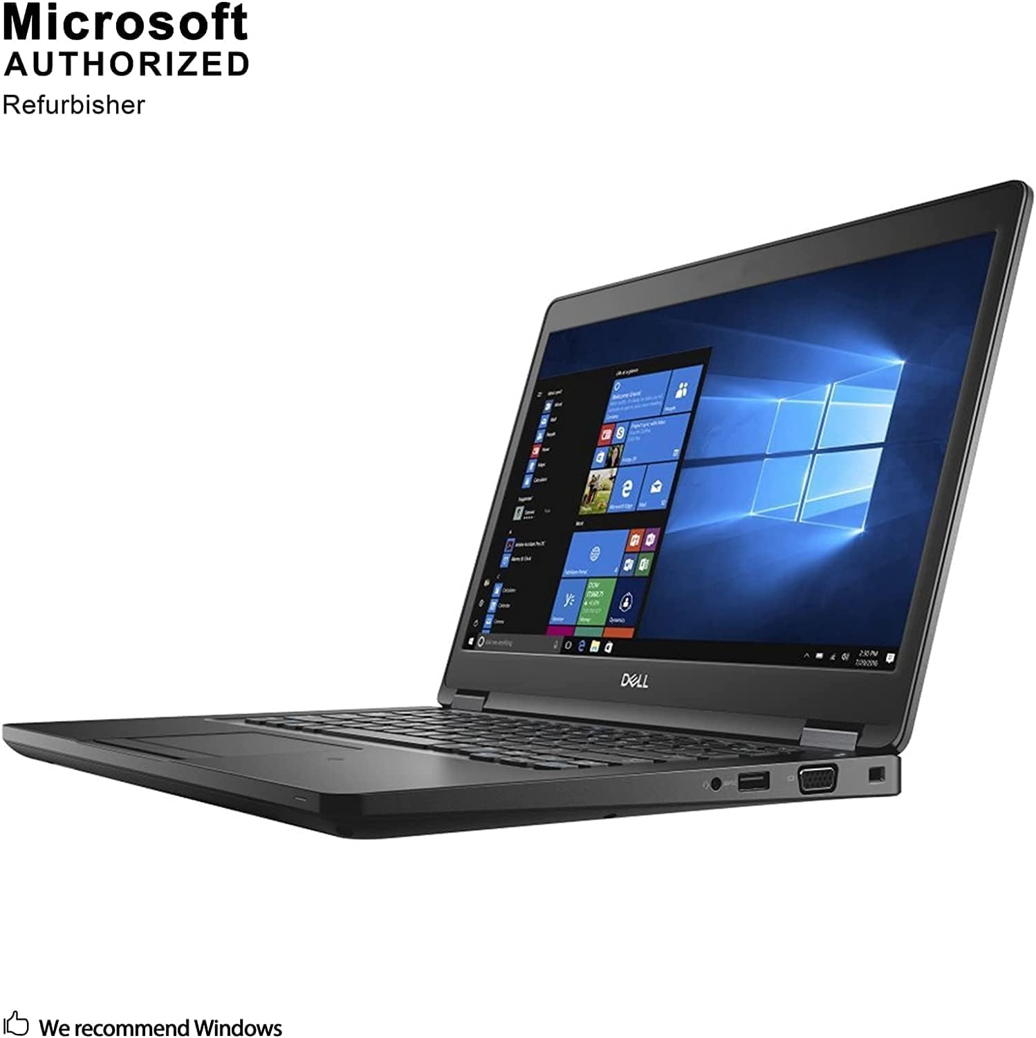 Dell Latitude 5490 14' Business Laptop, Intel Core i5-8350U, 1.7Ghz Up to 3.6GHz, 16GB DDR4 RAM, 512GB SSD, Backlit Keyboard, VGA, HDMI, USB-C, Webcam, Windows 11 Pro (Renewed)
