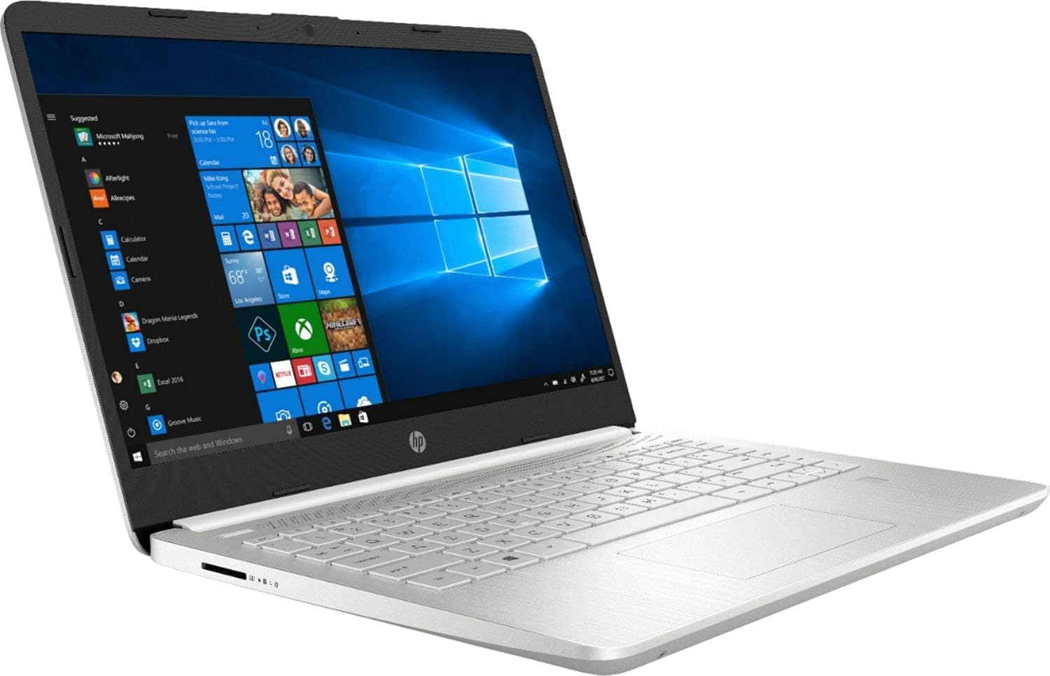 HP 2022 Newest Notebook Laptop, 14' HD Touchscreen, AMD Ryzen 3 3250U Processor, Webcam, HDMI, USB Type-C, Wireless-AC Wi-Fi 5, Bluetooth, Windows 11 Home, Silver (8GB RAM | 128GB SSD)