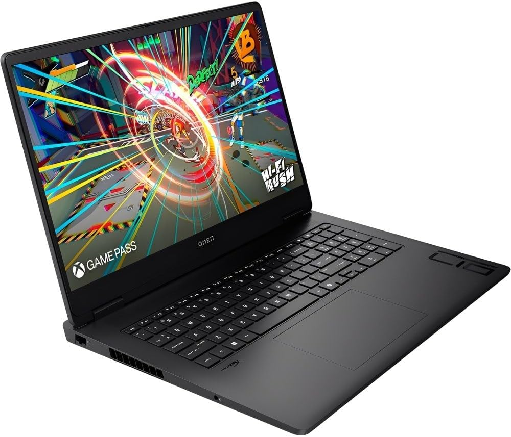 HP OMEN 17.3' 1920 x 1080 144Hz Gaming Laptop | AMD Ryzen AI 9 365(Beat C7-155H)| GeForce RTX 5060 8 GB | Black | 32GB RAM DDR5 | 1024GB SSD | Windows 11 Pro |