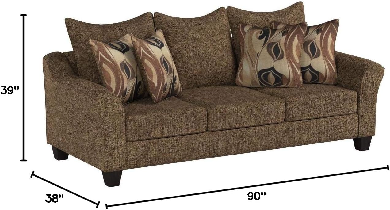 Roundhill Furniture Camero Cafe Sofa And Loveseat Set