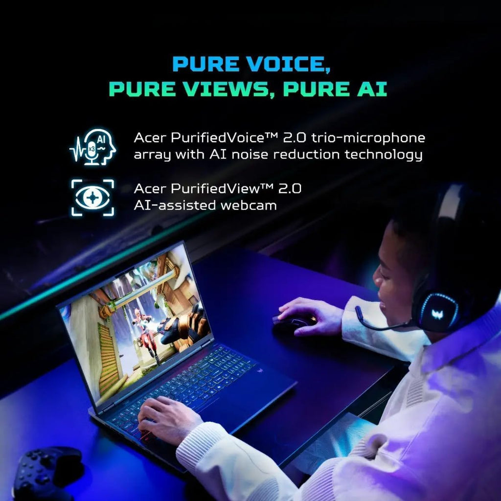 acer Predator Helios Neo 16S AI Gaming Laptop, NVIDIA GeForce RTX 5070Ti GDDR7, Intel Core Ultra 9 275HX, 16' OLED 240Hz, 64 GB DDR5, 4 TB SSD, RGB Backlit Keyboard, Windows 11 Pro, Accessories