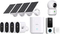 aosu 5MP SolarCam Max System 4-Cam-Kit + 3MP Indoor Camera + 3MP Doorbell Camera