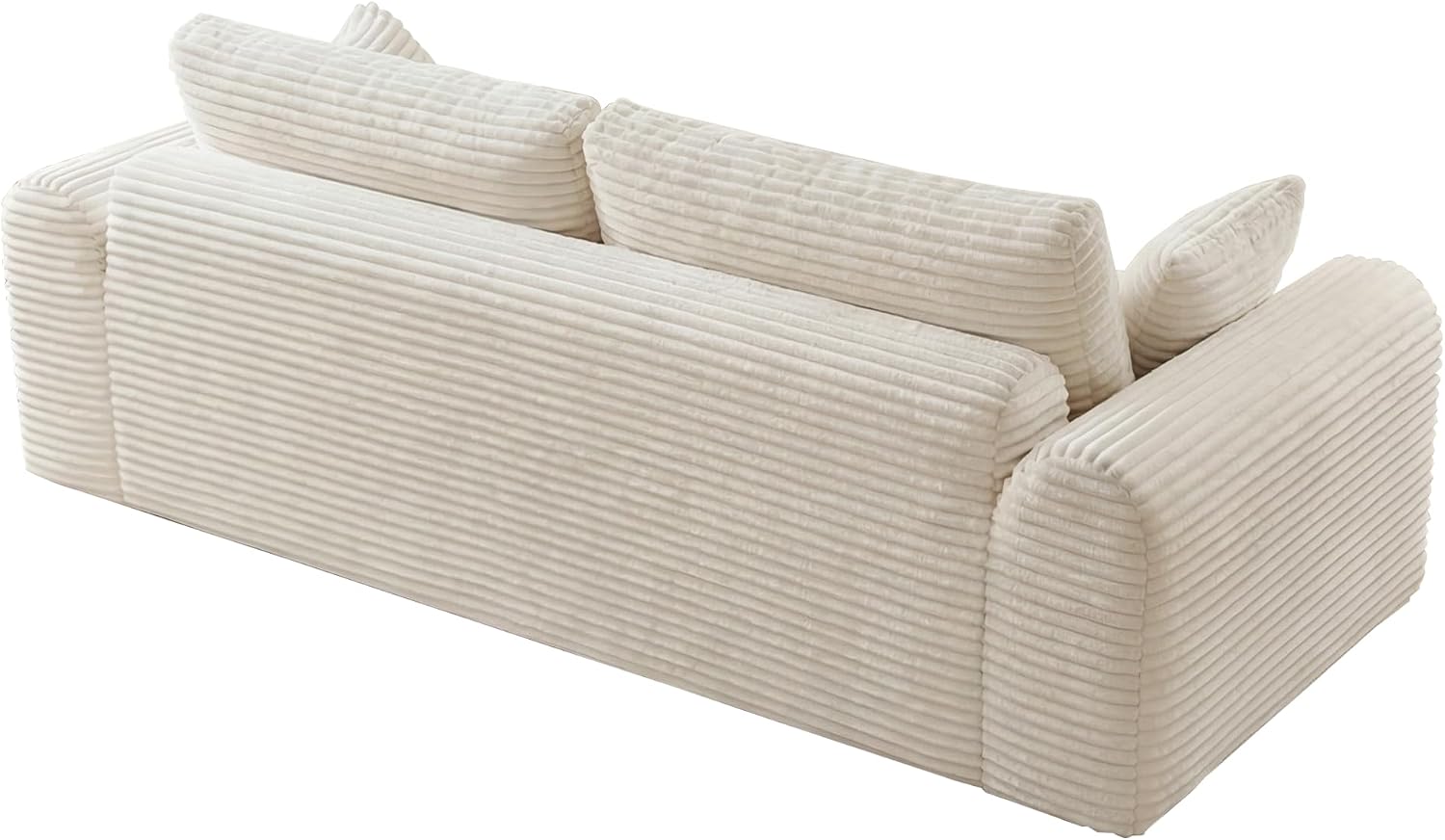 Modern 3 Seater Cloud Loveseat Sofa Couch in a Box - 86.6'' High-Density Foam Boneless Love Seat Sofa with Deep Seating and Wider Rolled Armrest for Living Room | Breathable material, Anti-slip