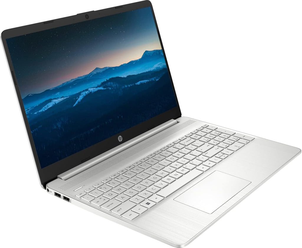 HP 15 Notebook, 15.6' HD Screen Laptop, Intel Core i3-1115G4, 32GB DDR4 RAM, 1TB SSD, Webcam, HDMI, Wi-Fi, Windows 11 Home, Natural Silver