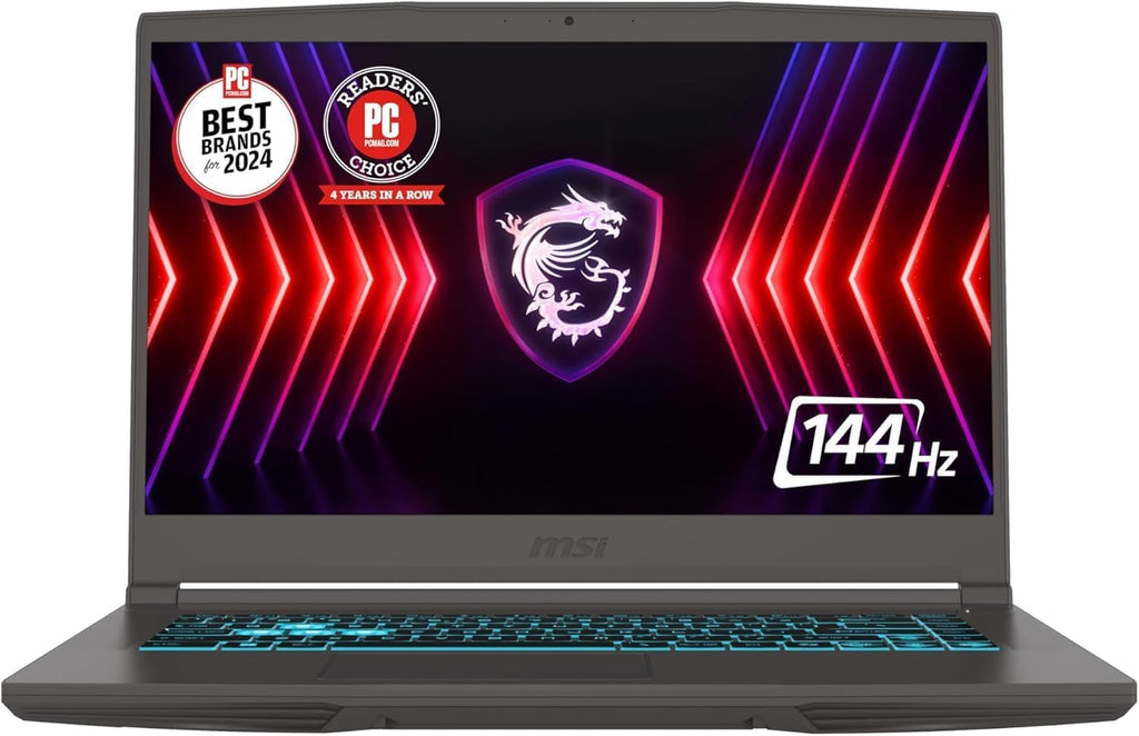 msi Thin 15 Gaming Laptop 15.6' FHD IPS 144Hz Intel 8-core i5-13420H (>i7-11800H) 32GB RAM 1TB SSD GeForce RTX 4050 Type-C Backlit Win11 ICP Hub