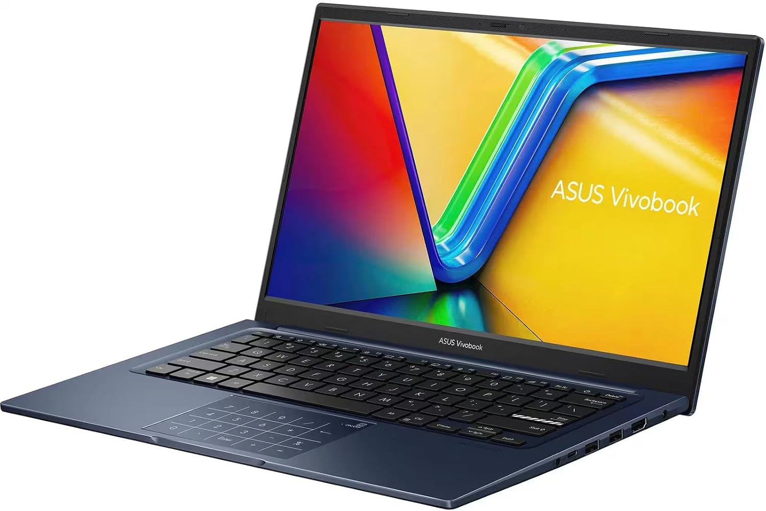 ASUS Vivobook 14' Laptop - FHD (1920 * 1080) - Intel Core i7-1355U - 10 Cores - Intel UHD Graphics - Copilot - Privacy Camera - Windows 11 Home - w/Wireless Mouse (24GB RAM | 1TB SSD)