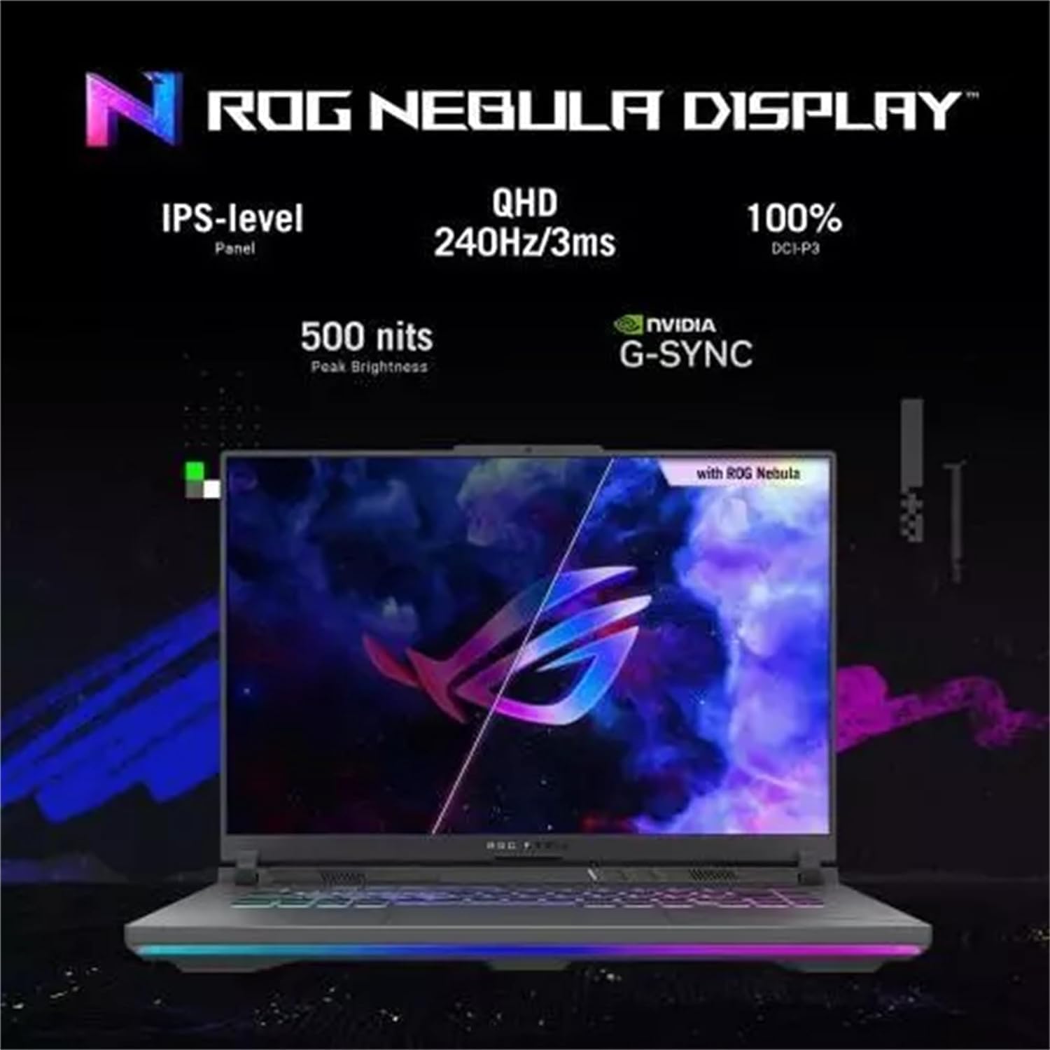 ASUS ROG Strix-G16 Gaming Laptop - 16' WQXGA 240Hz Display, Intel 24-core i9-14900HX, NVIDIA GeForce RTX 4060, 64GB DDR5 RAM, 4TB SSD, Backlit Keyboard, Windows 11 Pro