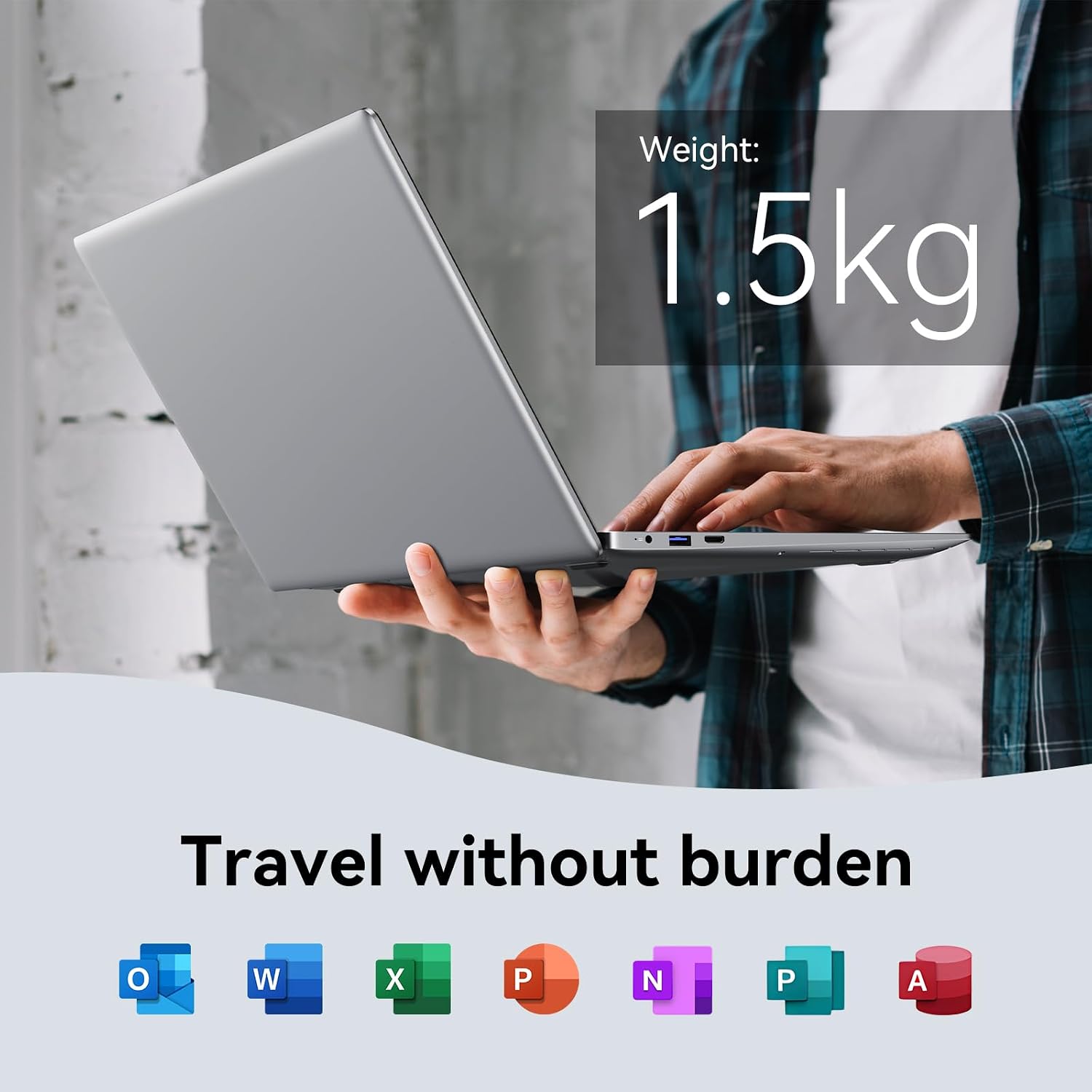 15.6' FHD Laptop, 12GB RAM 256GB SSD, Celeron N4000, Win 11 Essential Laptop Computer for Student Online Class, Home, Netflix,Lightweight & Portable, Long Battery Life