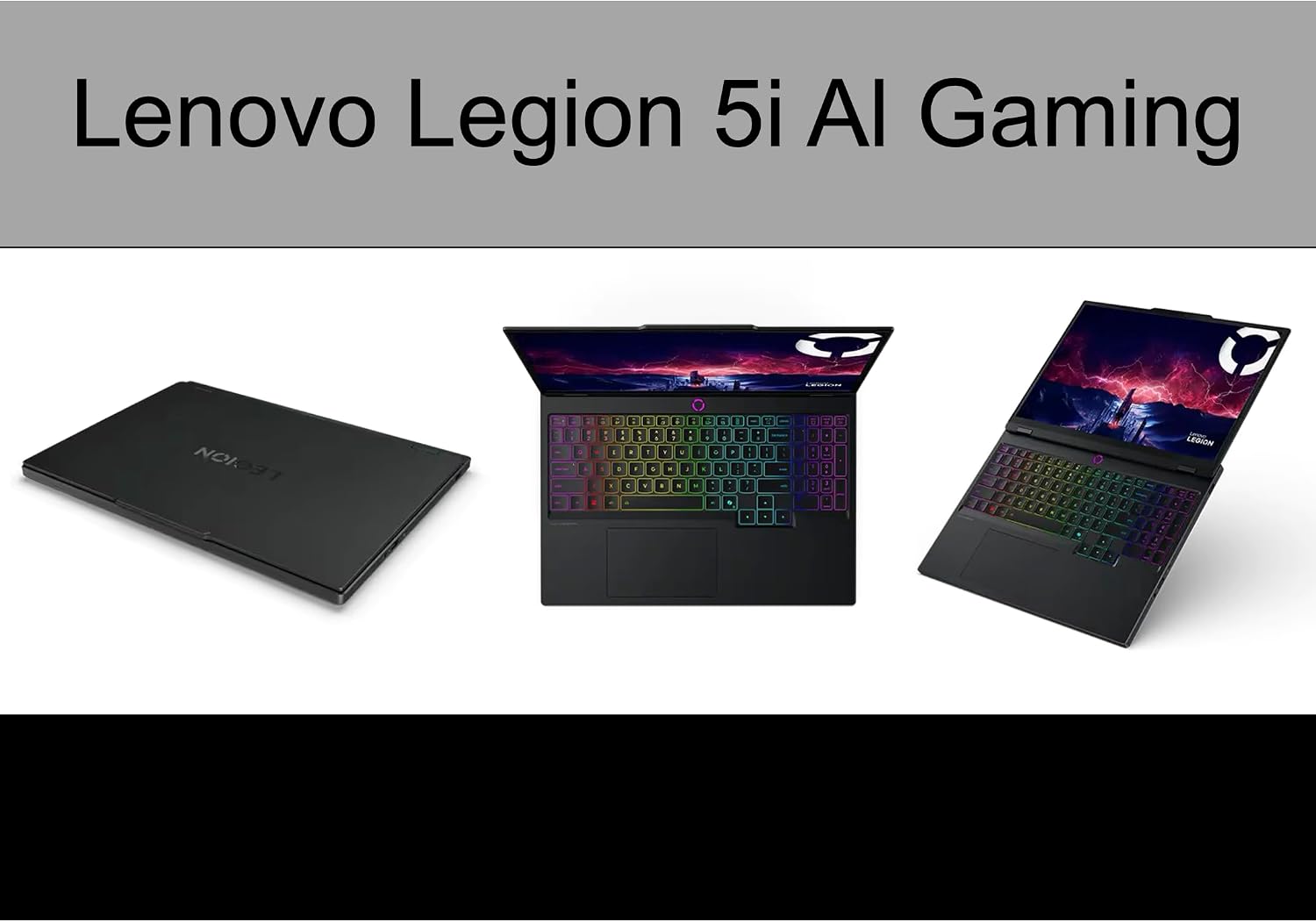 Lenovo Legion 5i AI Gaming Laptop 15.1' OLED WQXGA Display (Intel Core Ultra 7 255HX, 64GB DDR5, 4TB PCIe SSD, GeForce RTX 5060, RGB KB, Thunderbolt 4, Win 11 Home) w/DKZ USB Port Expander