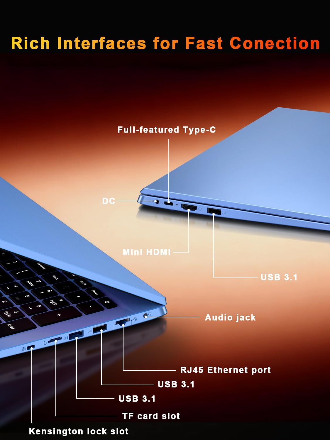 XNQ Laptop Computer, Gaming Laptop 2026, Core i5 Turbo 3.80GHz, 17 Inch Lap Top PC, 10000mAh Battery, 16GB RAM 1TB TF Expand, 512GB SSD, FHD LED Screen, Colorful Backlit, Privacy Care, WiFi6, Win 11