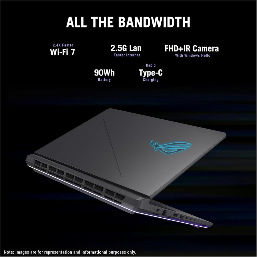ASUS ROG Strix G16 Gaming Laptop, Intel i5-13450HX, 32 GB DDR5 RAM, 1 TB PCIe SSD, 16' FHD+ (1920x1200) Display, Nvidia G-Force RTX 5050, 4-Zone RGB Keyboard, W11 Pro, Eclipse Gray