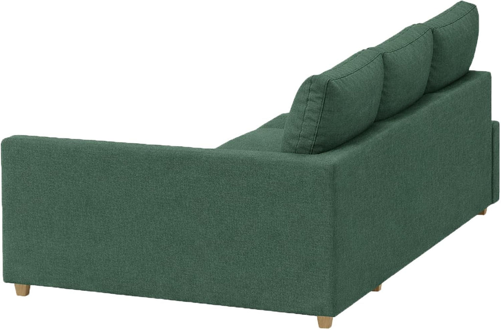 Durable Polyester Flax Friheten Sleeper Sofa Cover Replacement is Compatible with IKEA Friheten Sofa Bed, Or Corner, Or Sectional Slipcover. Sofa Cover Only (50% Thicker Forrest Left)