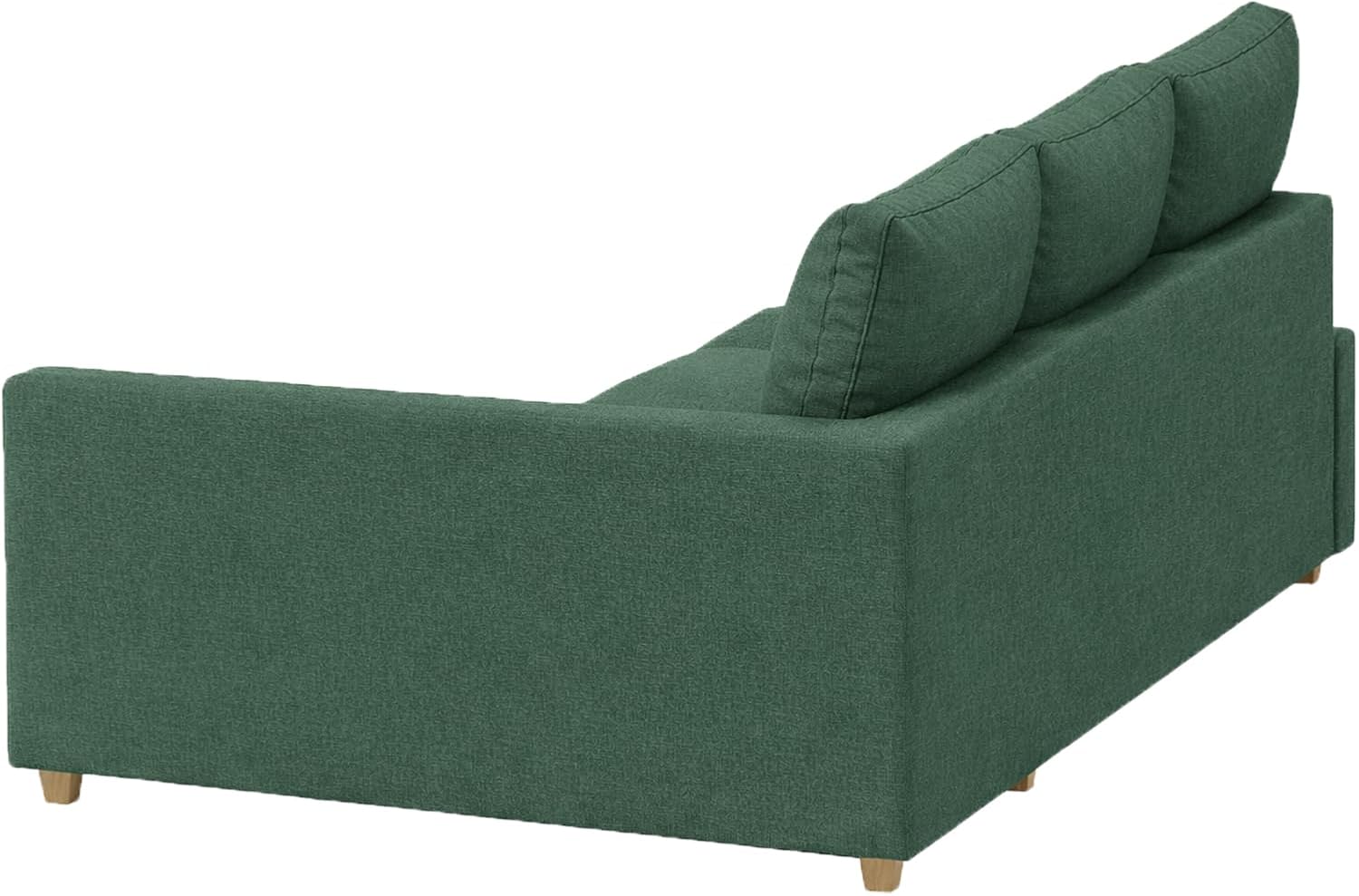 Durable Polyester Flax Friheten Sleeper Sofa Cover Replacement is Compatible with IKEA Friheten Sofa Bed, Or Corner, Or Sectional Slipcover. Sofa Cover Only (50% Thicker Forrest Left)