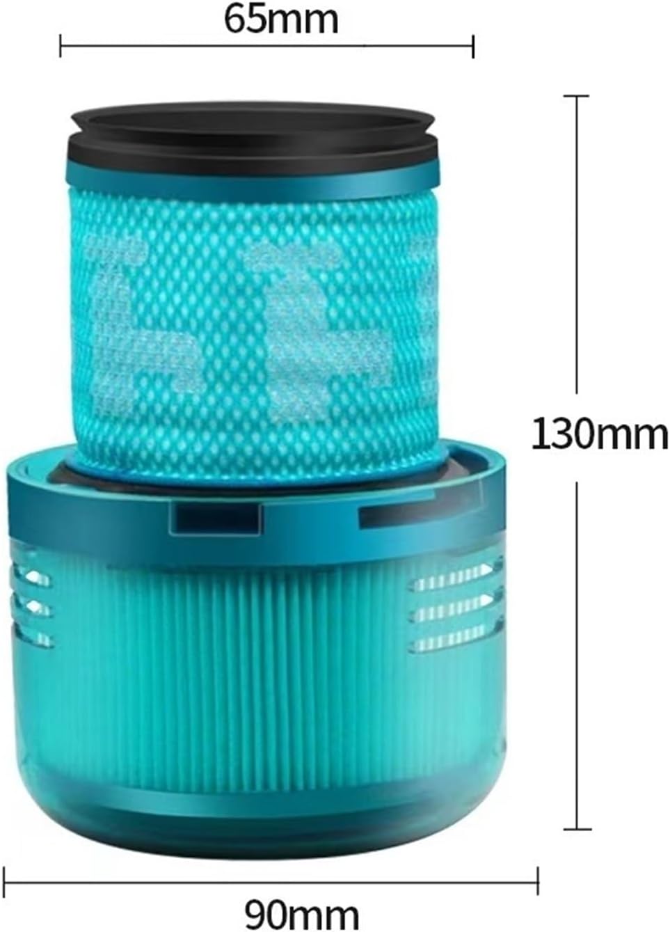 Compatible for Dyson V15。 Hepa Filter Robot Vacuum Cleaner Accessories V15 Washable Detect Vacuum Filters Replaceable Parts (Color : 12pcs)