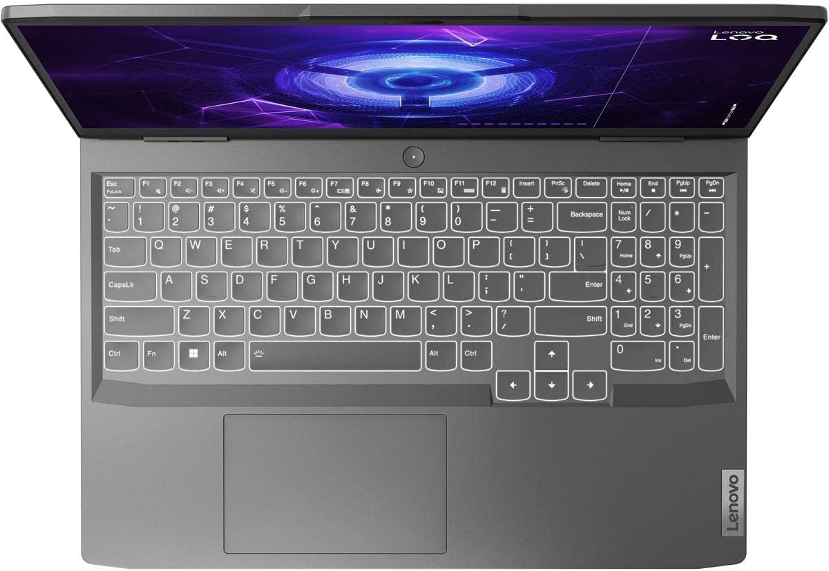 Lenovo LOQ Gaming Laptop, 15.6' FHD 144Hz Display, 8-core Intel Core i5-12450HX Processor, GeForce RTX 4050, 8GB DDR5, 512GB SSD, Wi-Fi 6, Ethernet, USB-C, HDMI, Backlit Keyboard, Windows 11 Home