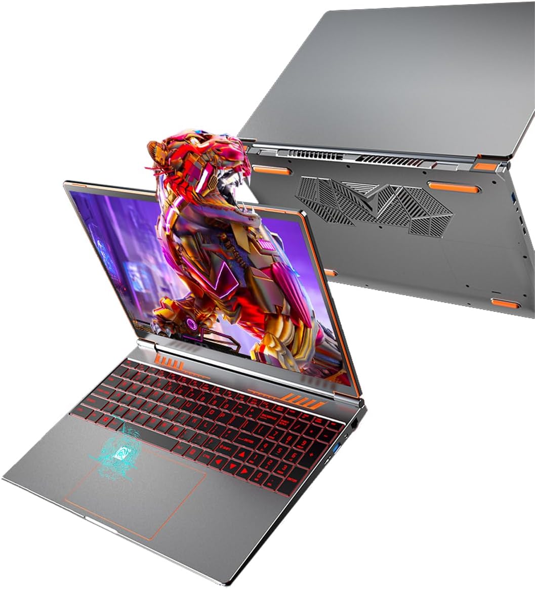 16-inch Gaming Laptop, 16GB DDR4, 512GB SSD, Intel N95, Windows 11, Backlit Keyboard, 1920P IPS Display