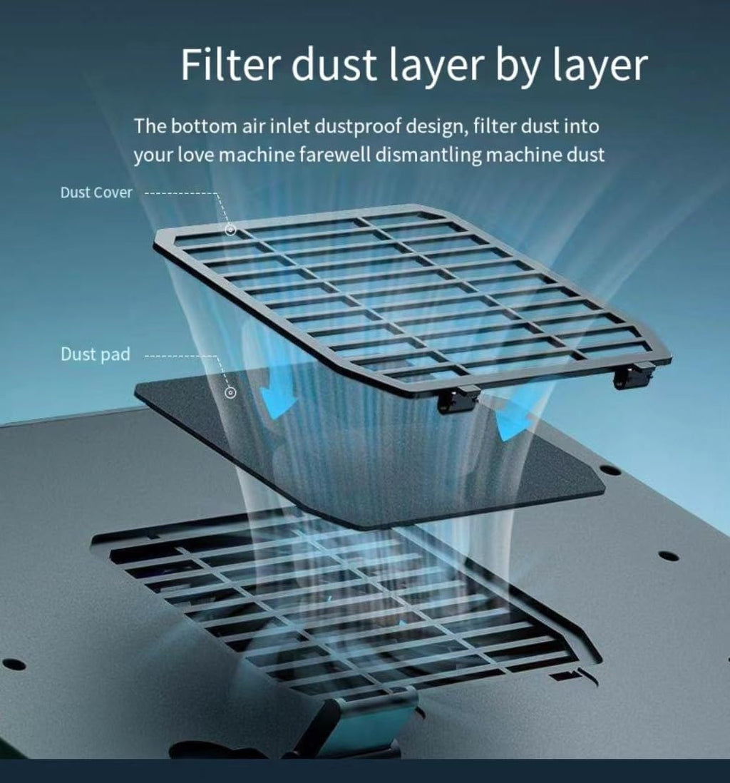 Cooling Pad for Dell Alienware m18 R2 R1 area-51 18 inch Gaming Laptop, It is a Well Deserved Heat Dissipation Monster,Cooler with Powerful Turbo Fan Can Fast Cooling,6 RGB Light Mode,Touch Start