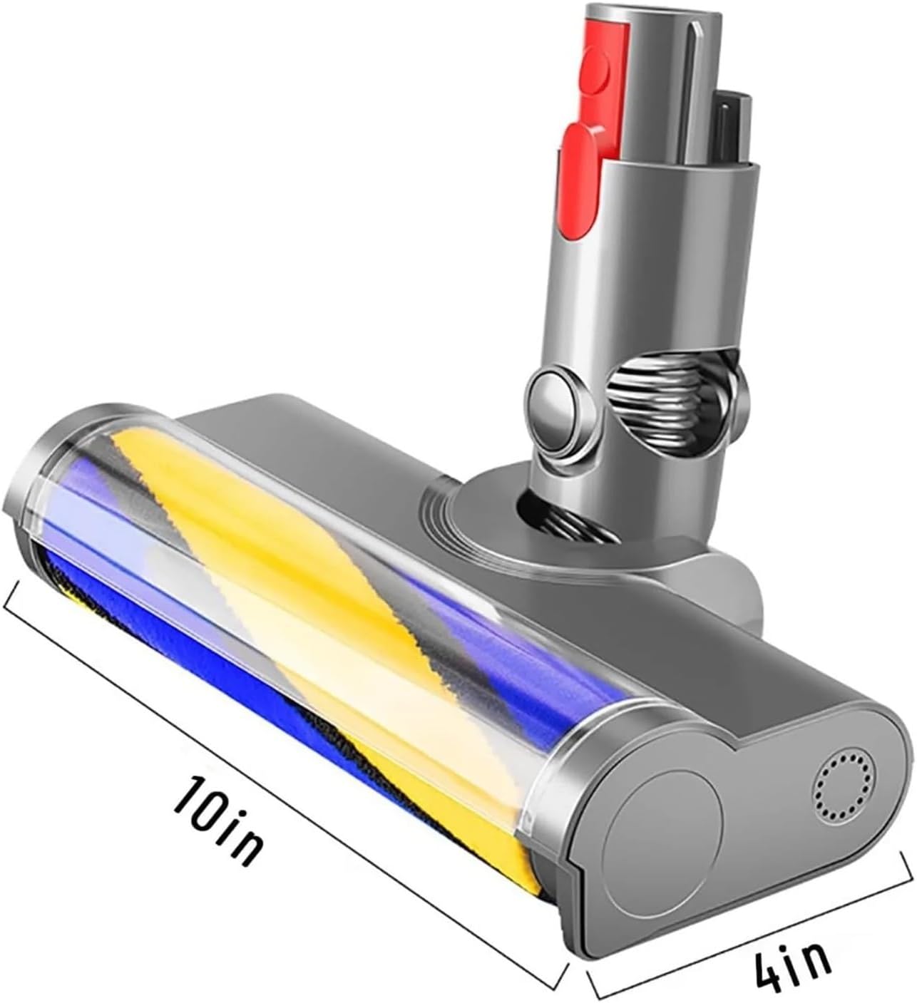 Vacuum Head ，Compatible for Dyson， V15 V11 V10 V8 V7 ，Hardwood Floor Soft Roller Brush Dust Detect Replacement Green Light