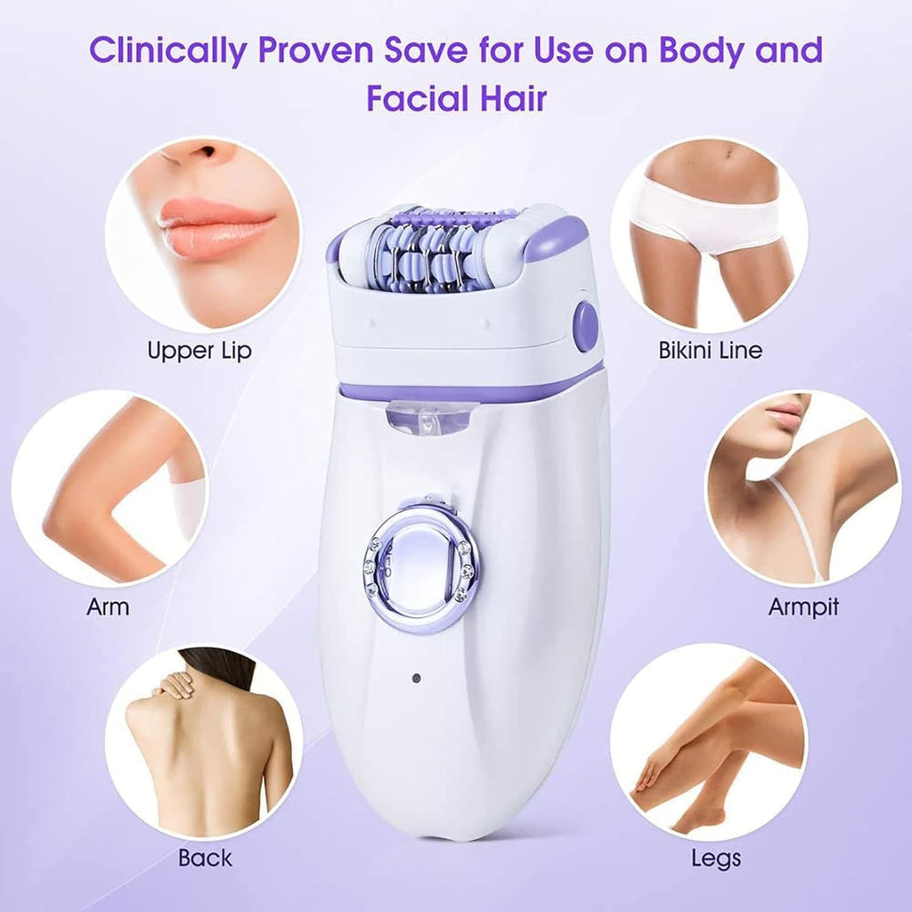 Epilator Razor Trimmer - Hair Trimming System Epilation, Wet Dry Electric Shaver for Legs, Epilator Hair Removal for Women, Portable Facial Shave Hair Shaver, Electric Razor Shaving Tool