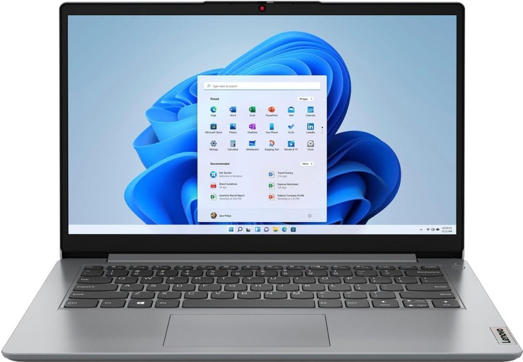 Lenovo IdeaPad 1 14 Laptop, 14.0' HD Display, Intel Celeron N4020, 4GB RAM, 512GB (64GB eMMC+512GBSSD) Storage, Intel UHD Graphics 600, Win 11 in S Mode, Cloud Grey