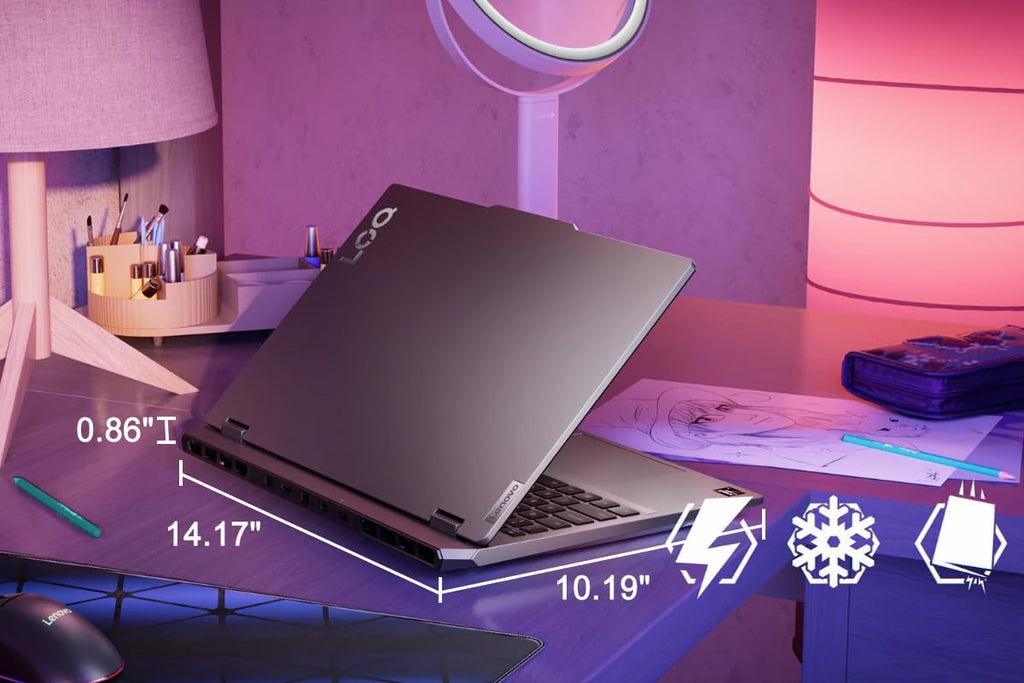 Lenovo LOQ 15 Gaming Laptop PC (15.6' FHD G-SYNC 144Hz, NVIDIA RTX 5050 8GB GDDR7, AMD Ryzen 5 220 (> Intel Ultra 5 125U), 16GB DDR5 RAM, 512GB SSD), Backlit, Webcam, Ethernet, Wi-Fi 6, Win 11 Home