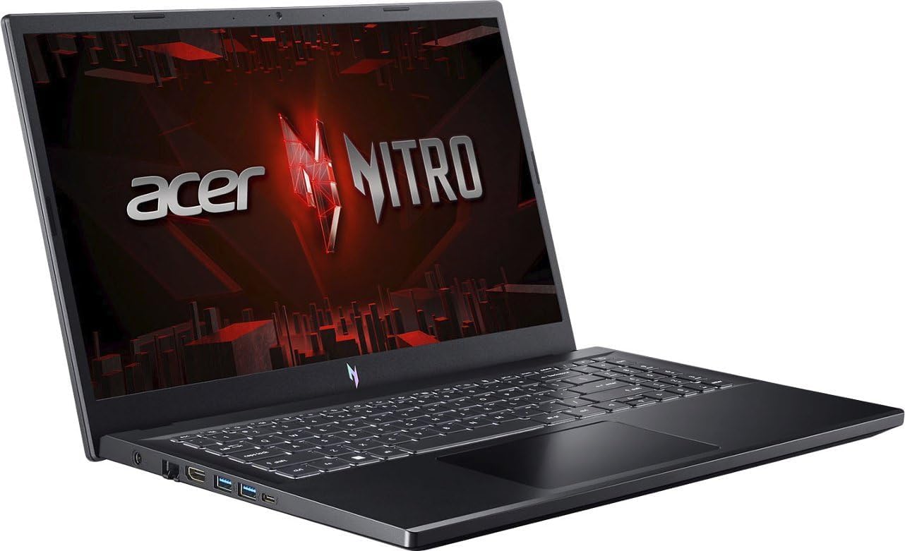 acer Nitro V ANV15 2024 Gaming Laptop / 15.6' FHD NVIDIA GeForce RTX 4060 144hertz / Intel i7-13620H 10 Cores / 16GB DDR5 512GB NVMe SSD M.2 / Backlit Keyboard Thunderbolt 4 Wi-Fi 6 / Win11