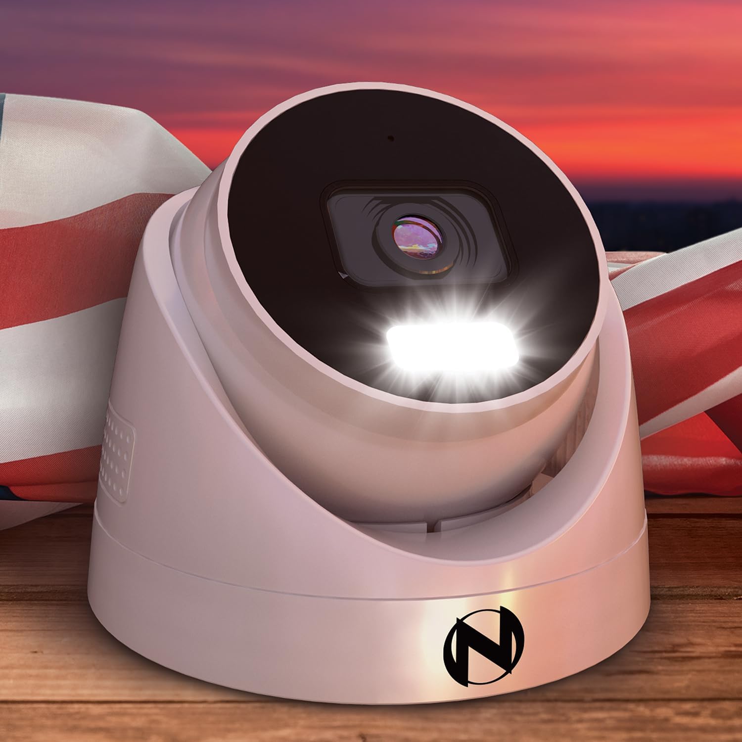 Night Owl Add On Wired IP 12MP Deterrence Camera with 2-Way Audio - White (2 - Pack)