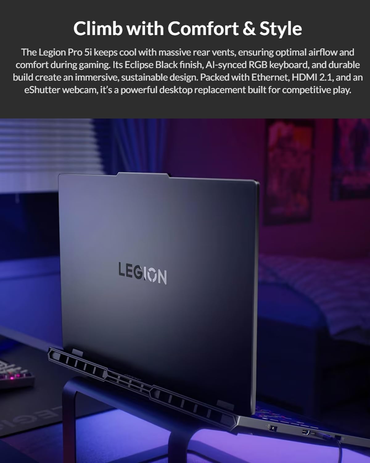 Lenovo Legion Pro 5i Gen 10 Gaming Laptop, Core Ultra 9 275HX Processor, 16' WQXGA (2560 x 1600) 165Hz, RTX 5070 Ti GPU 12GB GDDR7, 24zone RGB Backlit, Wi-Fi 7, Win 11pro (32GB DDR5 RAM | 2TB SSD)