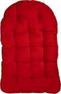 Trupedic Egg Chair Cushion, 44 x 27 x 4, Canvas Jockey Red