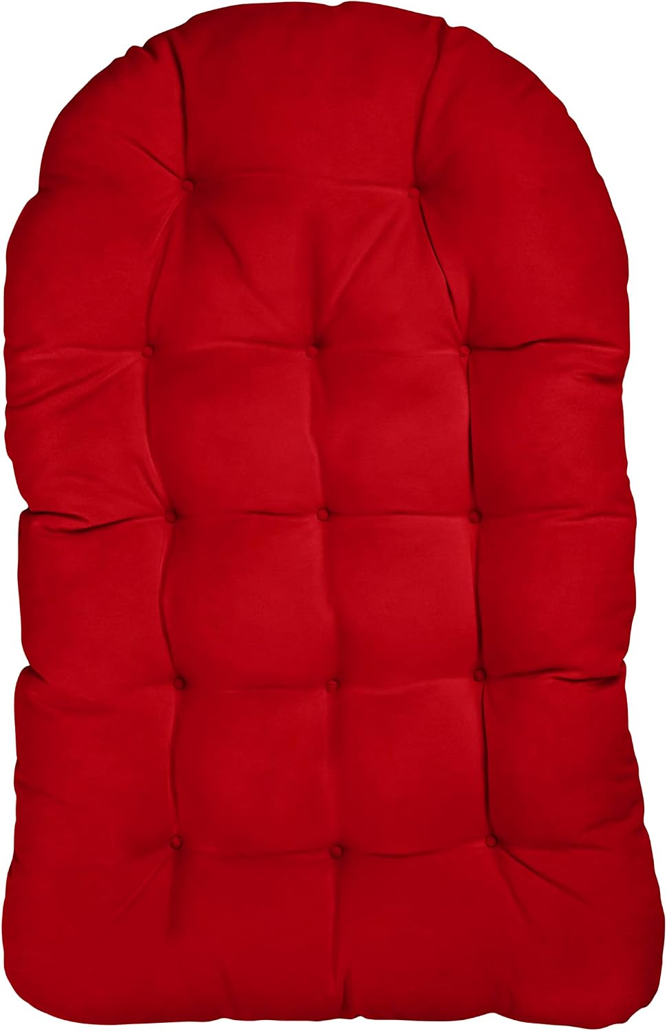 Trupedic Egg Chair Cushion, 44 x 27 x 4, Canvas Jockey Red
