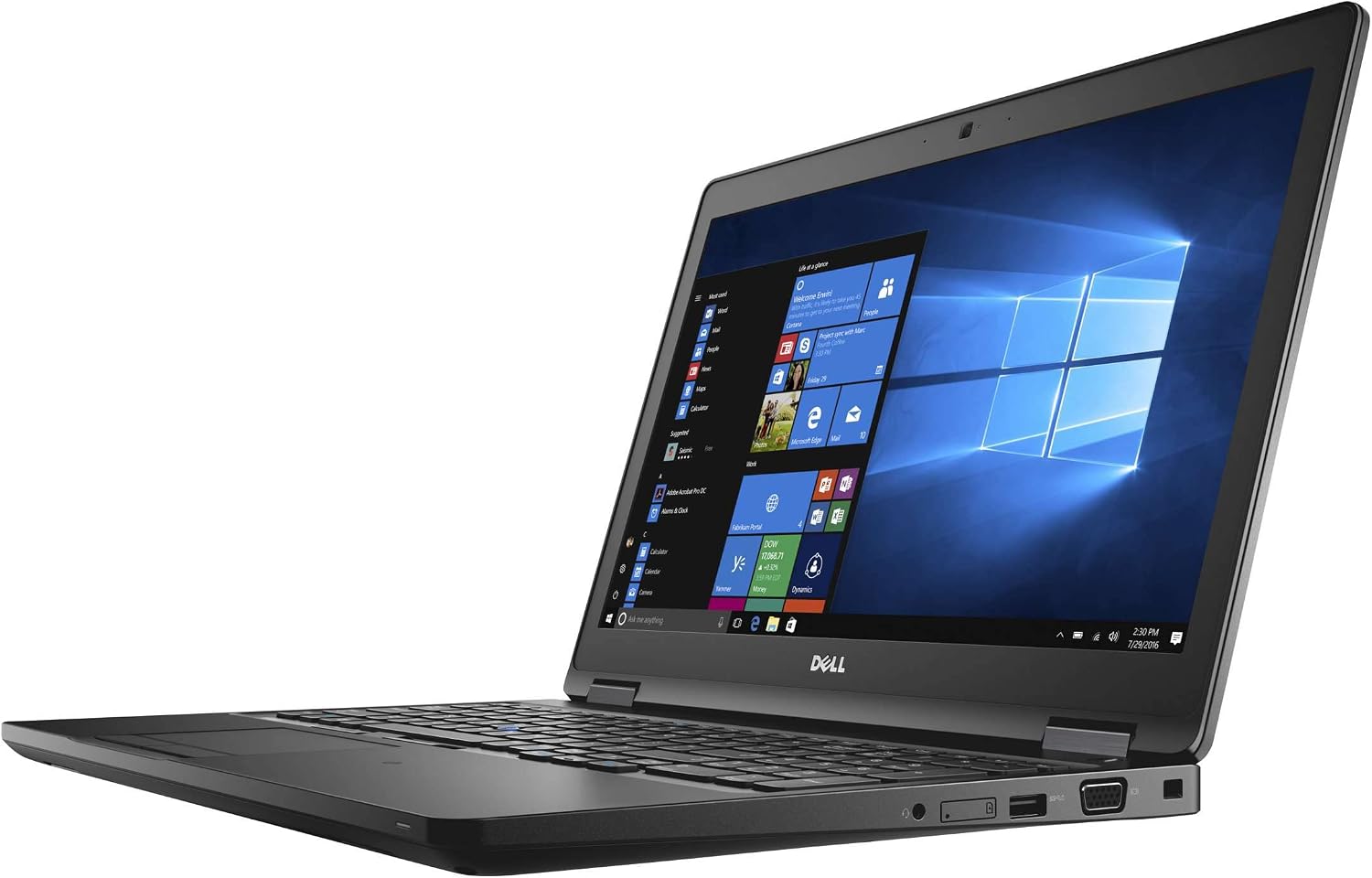Dell Latitude 5580 Workstation Laptop | Intel Core i7 7th Gen CPU | 32 GB RAM - 1 TB SSD | 15.6' Display with Webcam | Wi-Fi | Bluetooth | HDMI Port | Microsoft Office | Windows 11 (Renewed)