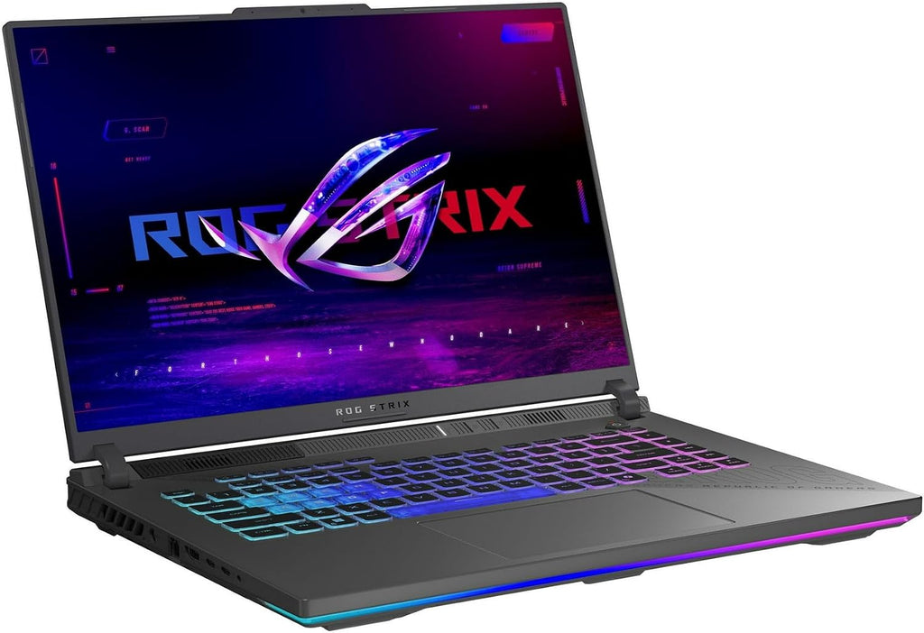 ASUS 2025 Gaming Laptop | ROG Strix G16 | AMD 16-Core Ryzen 9 8940HX | NVIDIA GeForce RTX 5070 Ti | 64GB DDR5 | 8TB SSD | 16' 1920x1200 165Hz | Win11 Pro - Wi-Fi 6E - BT 5.3 - RGB Backlit KB - Gray