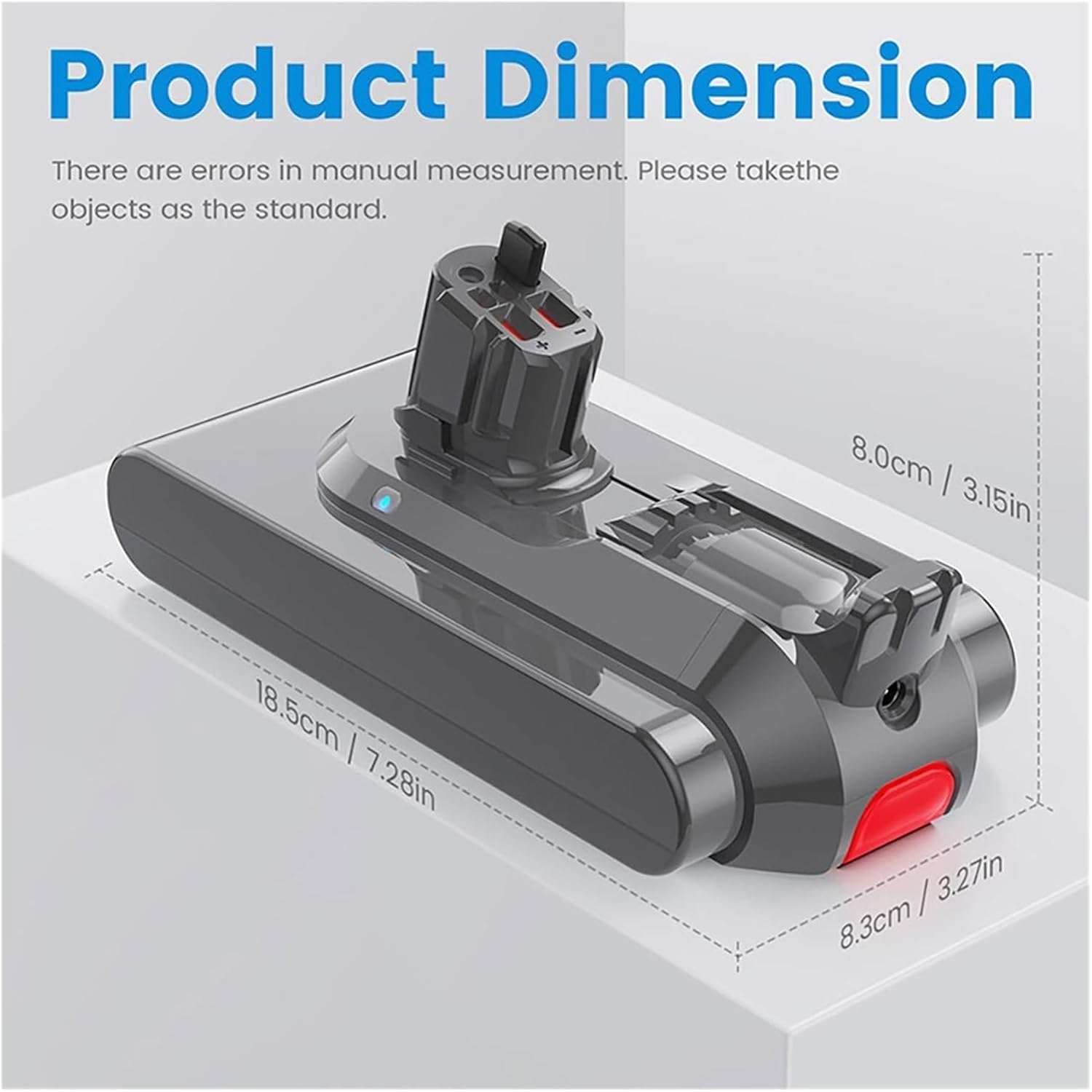 25.2V Handheld Vacuum Cleaner Lithium Battery 6000mAh，Compatible For Dyson V15 SV22 SV28 SV29
