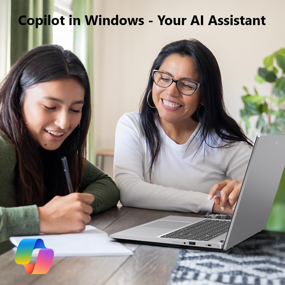 acer Aspire Go 15 AI Ready Laptop | 15.6' FHD (1920 x 1080) IPS Display | AMD Ryzen 3 7320U | AMD Radeon 610M Graphics | 8GB LPDDR5 | 256GB PCIe Gen4 SSD | Wi-Fi 6 | Windows 11 Home | AG15-21P-R0RR