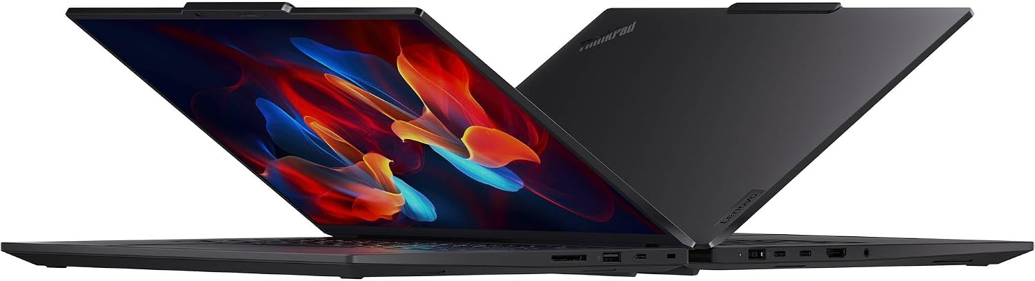 Lenovo ThinkPad P1 Gen 7 AI Laptop, Intel Ultra 9 185H vPro, NVIDIA RTX 3000 Ada, 64GB RAM, 4TB SSD, 16' 4K OLED (3840 x 2400) IPS, Anti-Glare,Touchscreen, 5MP RGB+IR Camera, Wi-Fi 7, Win 11 Pro