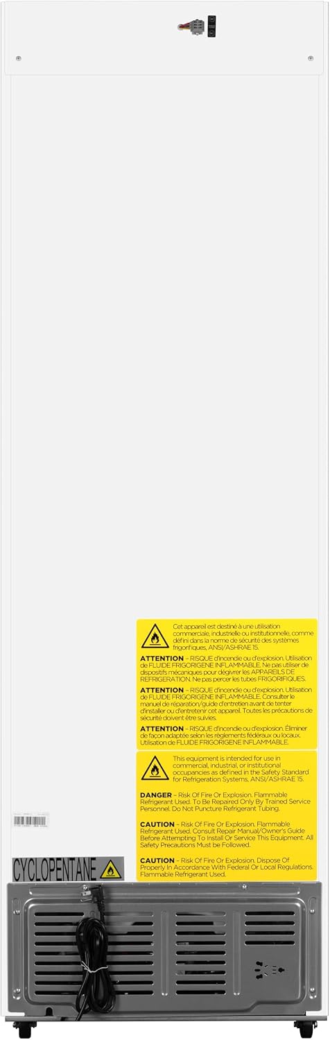 KoolMore 11 cu. ft. Medical Pharmacy Refrigerator with Emergency Backup Battery for Temperature Display and Alarm in White, UL Listed(KM-PHR-11C)