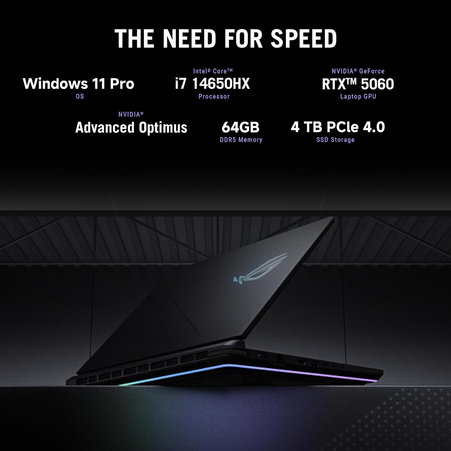 ASUS ROG Strix G16 2025 Gaming Laptop, NVIDIA GeForce RTX 5060 GPU(>4070), Intel i7-14650HX Processor, 16' FHD+ 165Hz 3ms Nebula Display, 64 GB DDR5 RAM, 4 TB SSD, ROG Cooling, Wi-Fi 7, Win 11 Pro