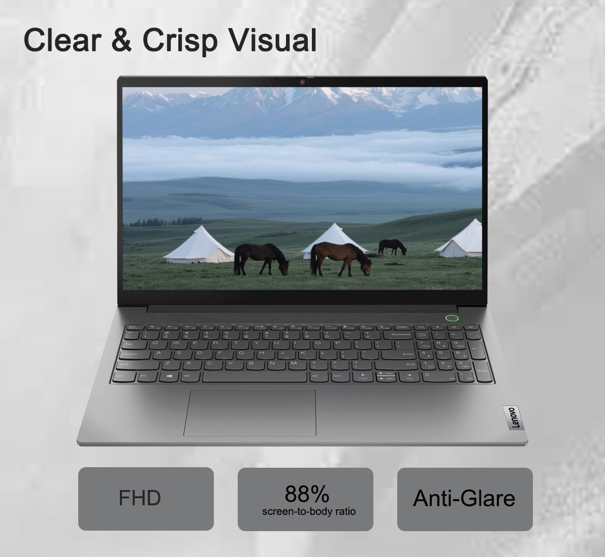 Lenovo ThinkBook 15 Gen 4 Business Laptop (15.6' FHD Anti-Glare, 16GB RAM, 512GB SSD, AMD Ryzen 7 5825U (> Intel i7-1165G7)) Fingerprint, FHD Webcam w/Shutter, Military Grade, Ethernet, Win 11 Pro