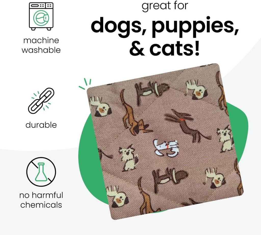 Molly Mutt 3-Seater Non-Slip Furniture Protector and Couch Cover for Dogs & Pets, GOTS-Certified 100% Organic Cotton Canvas Cover, Durable and Non-Toxic Materials, 70' Wide x 78' Long