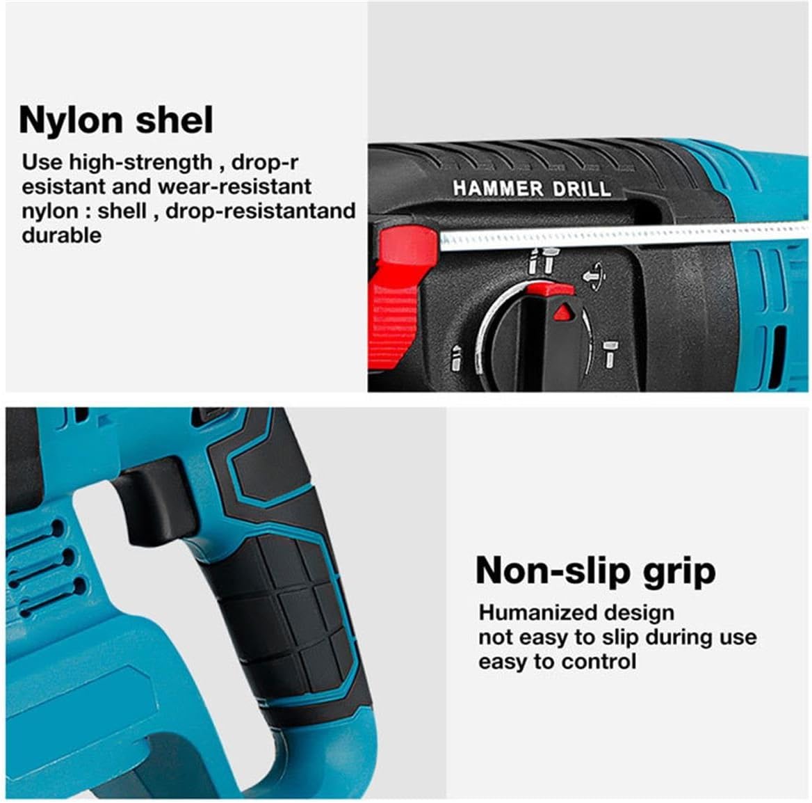 Brushless Lithium Tools 4-piece Set Of Electric Hammer Angle Grinder Wrench Impact Drill Multifunction Electric Set