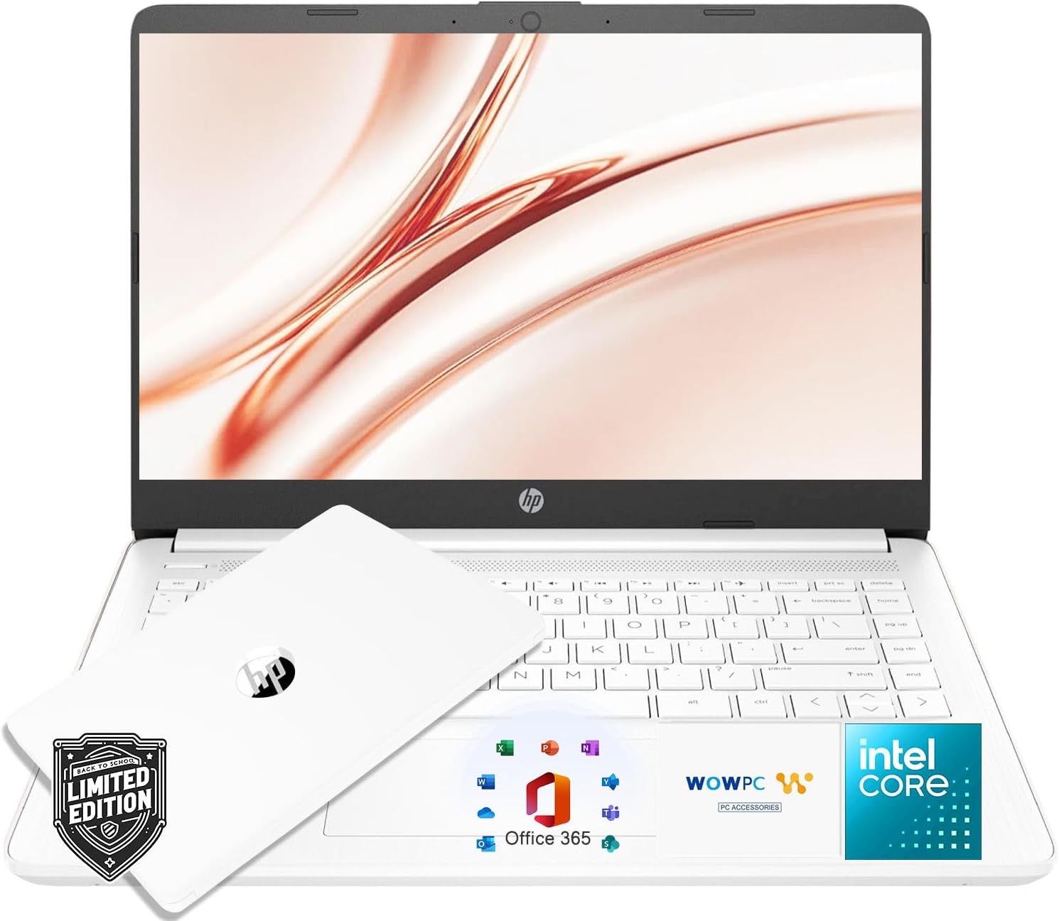 HP New Ultrabook Laptop with Copilot AI | 16GB RAM - 512GB SSD | 2026 Edition - Intel Core | Microsoft Office 365 Included, Webcam, Thin & Portable | Windows 11 no Mouse
