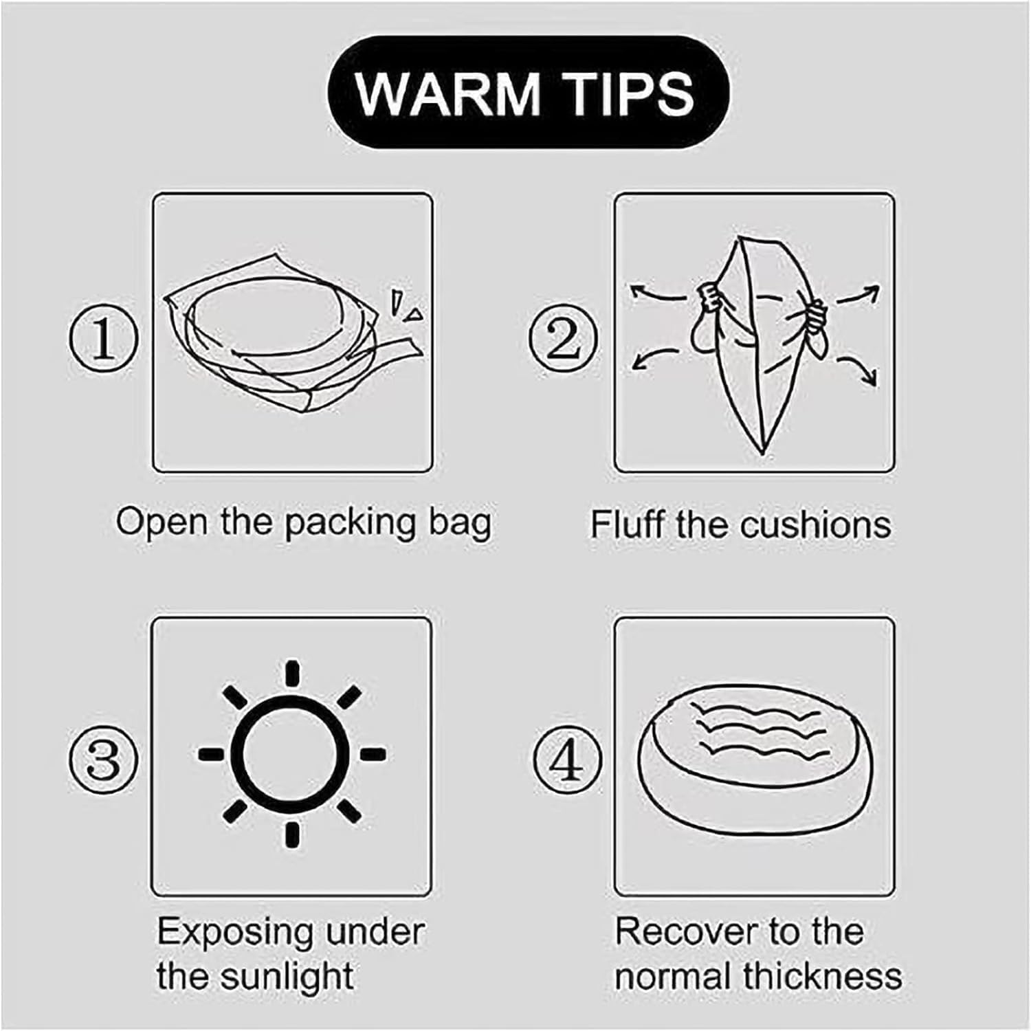 Double Papasan Cushion, Thick Comfortable Hammocks Swing Pads with Ties, Oversized Overstuffed Double Papasan Chair Cushion Only, 67in*47in (White)