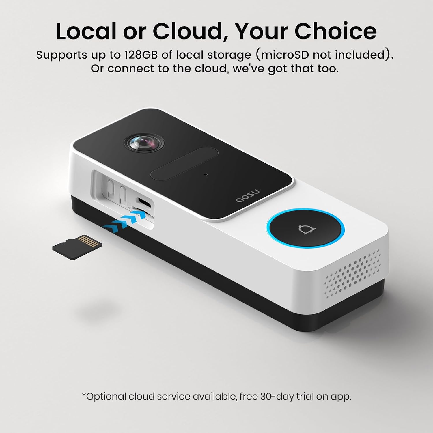 AOSU Outdoor Security Bundle – 6-Cam Wireless Solar Camera Kit with 360° Pan-Tilt + Smart Wireless Video Doorbell with Head-to-Toe View, Package Detection, No Subscription, Works with Alexa & Google A