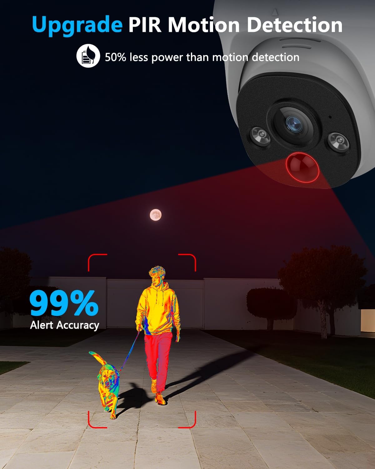(2026 New) 4K PoE Security Camera System, 8CH NVR/ 3TB HDD, 8pcs Wired Dome Cameras, 130° Wide Angle, PIR Motion Detection, 2-Way Audio, Remote Control, No Monthly Fee App