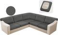 HDCAXKJ Waterproof Sectional Couch Cushion Covers 11 Pieces Stretch Jacquard L Shaped Corner Sofa Slipcover Back Cover Soft Sofa Seat Cushion Covers for Dogs Pet (5 Seater and 6 Backrest, Dark Gray)