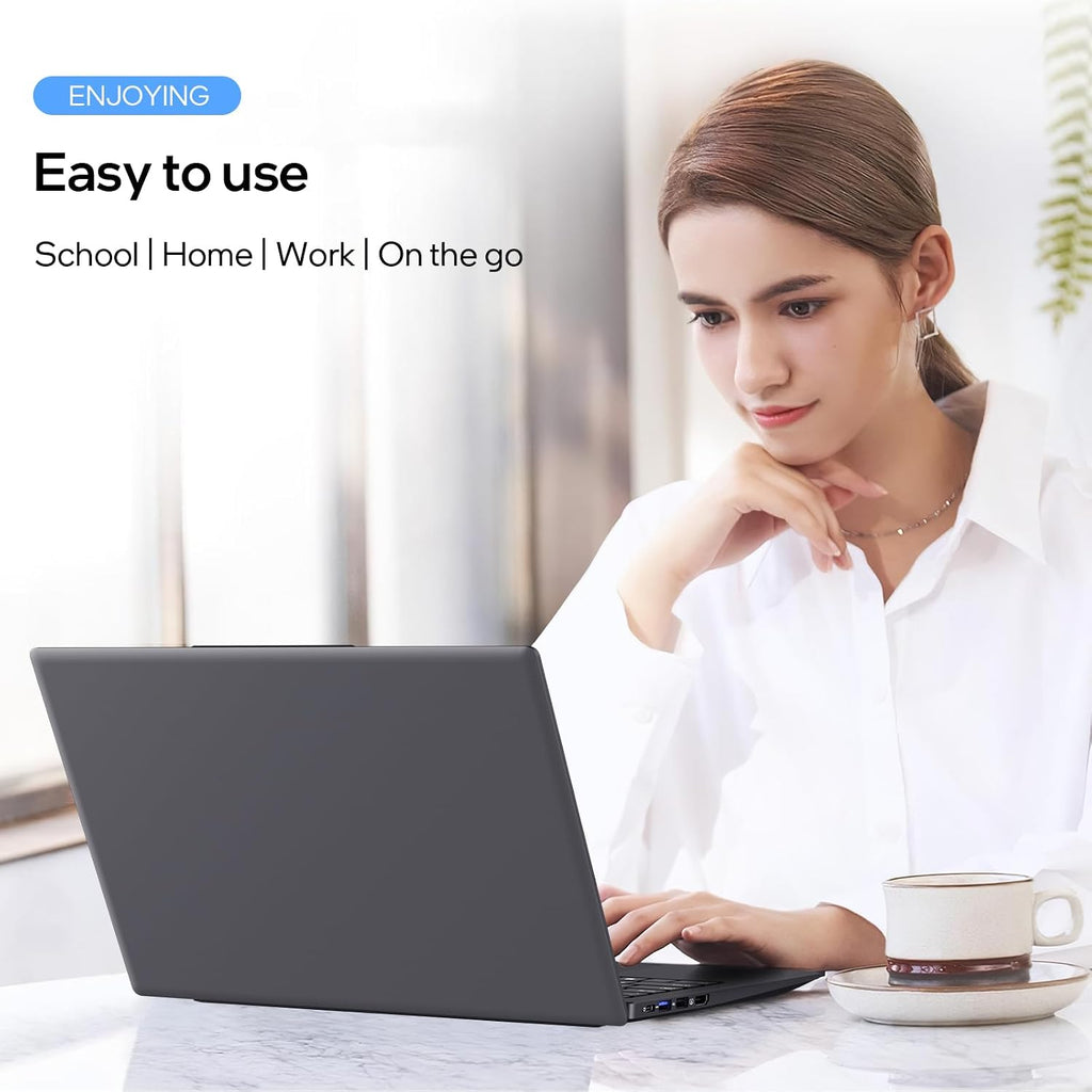 14 Inch Laptop Computer, 8GB RAM Laptop 128GB SSD, Quad-Core N5095 Processor, Win 11 Pro Laptop with HD Display, 2.4G/5G WiFi, Webcam, BT