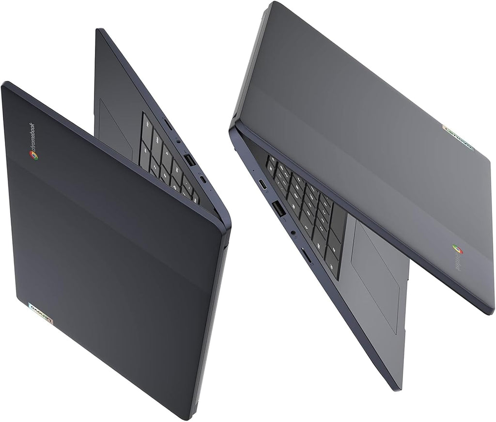 Lenovo Chromebook 15.6'FHD Laptop, Intel Dual Core N4500, 8GB RAM, 128GB Storage (64GB eMMC+64GB SD Card), Business & Students Laptop, Anti-Glare, HDMI, USB, Webcam, WiFi 6, Bluetooth, Chrome OS, Blue