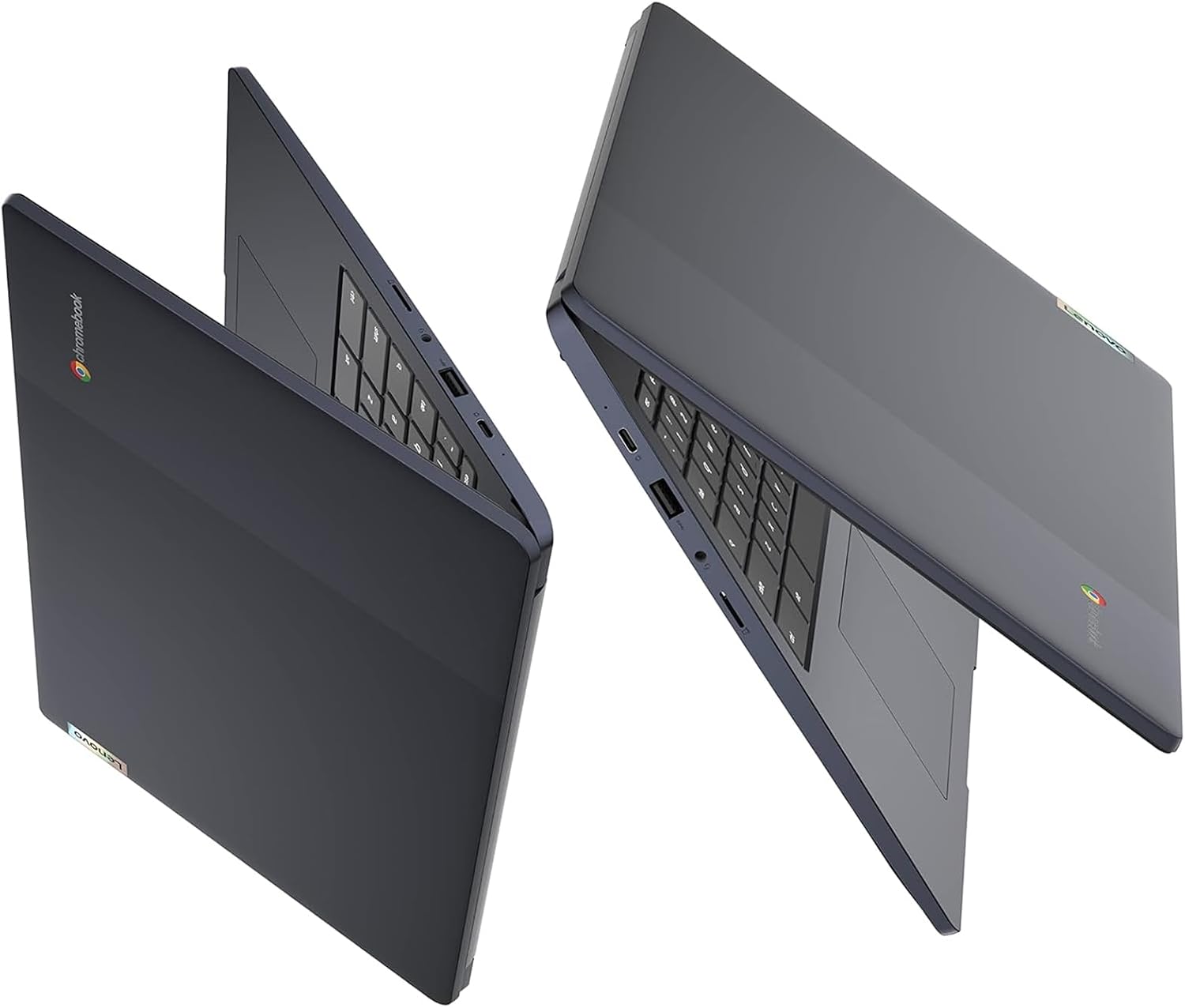 Lenovo Chromebook 15.6'FHD Laptop, Intel Dual Core N4500, 8GB RAM, 128GB Storage (64GB eMMC+64GB SD Card), Business & Students Laptop, Anti-Glare, HDMI, USB, Webcam, WiFi 6, Bluetooth, Chrome OS, Blue